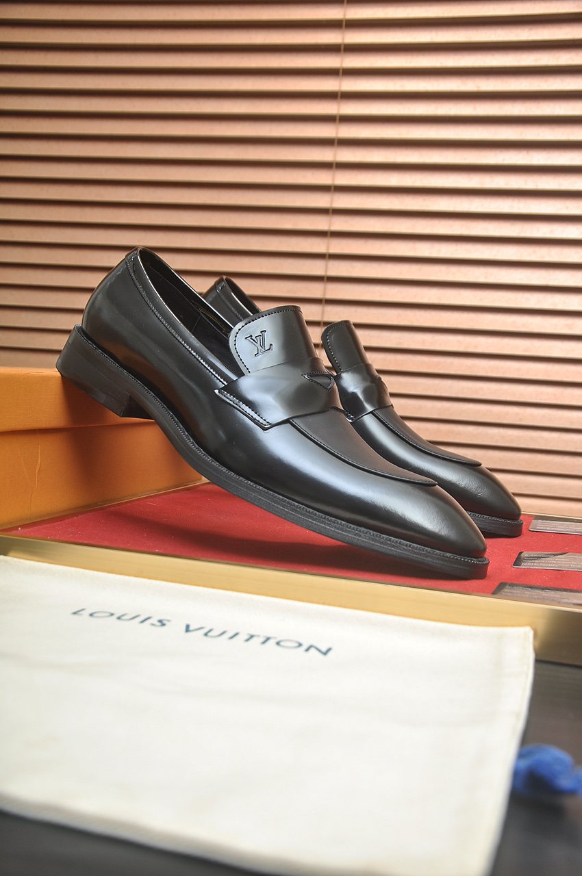 Louis Vuitton Checkered Buckle Loafers — front