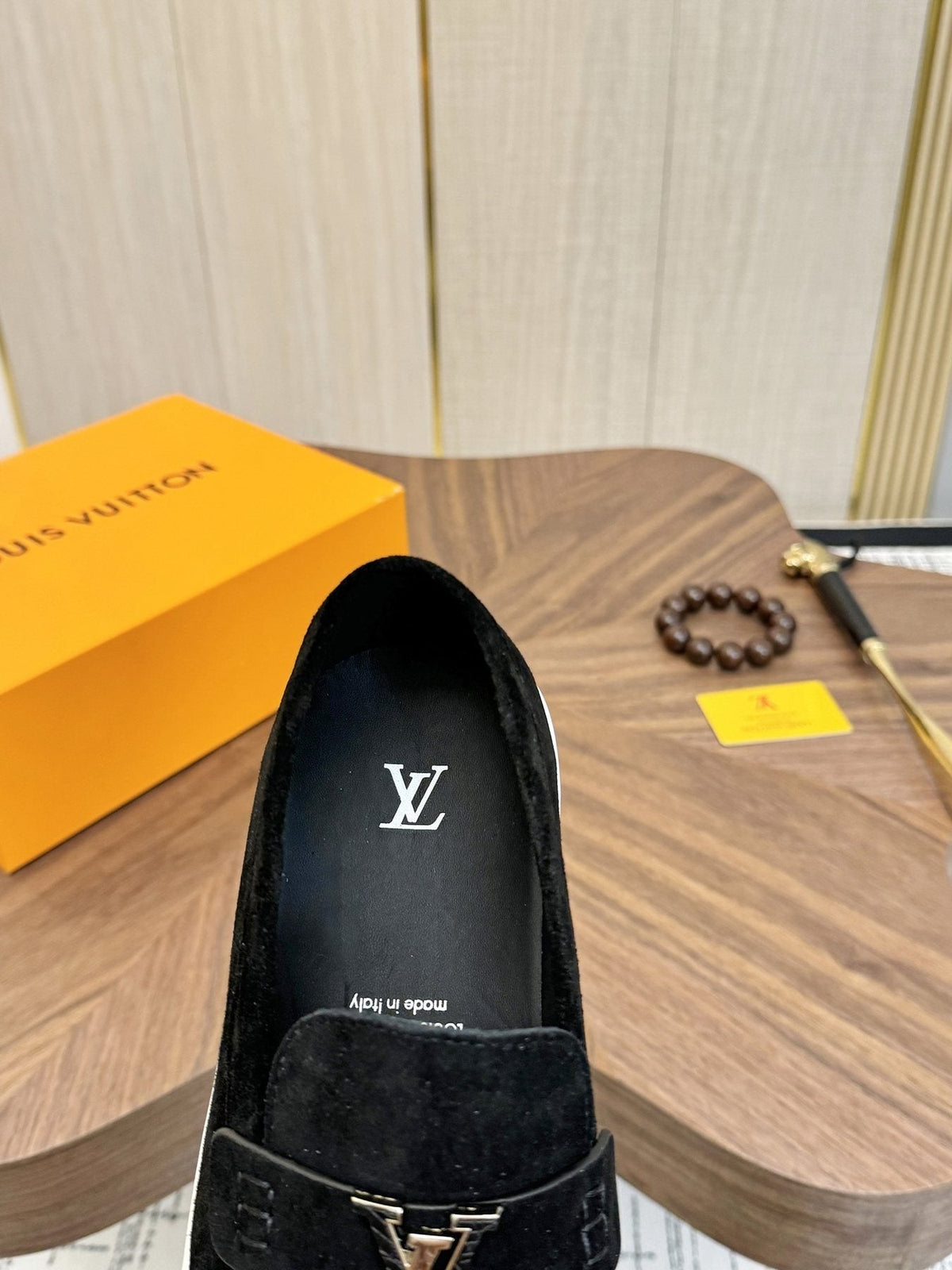 Louis Vuitton LV Logo Slip-On Shoes — detail