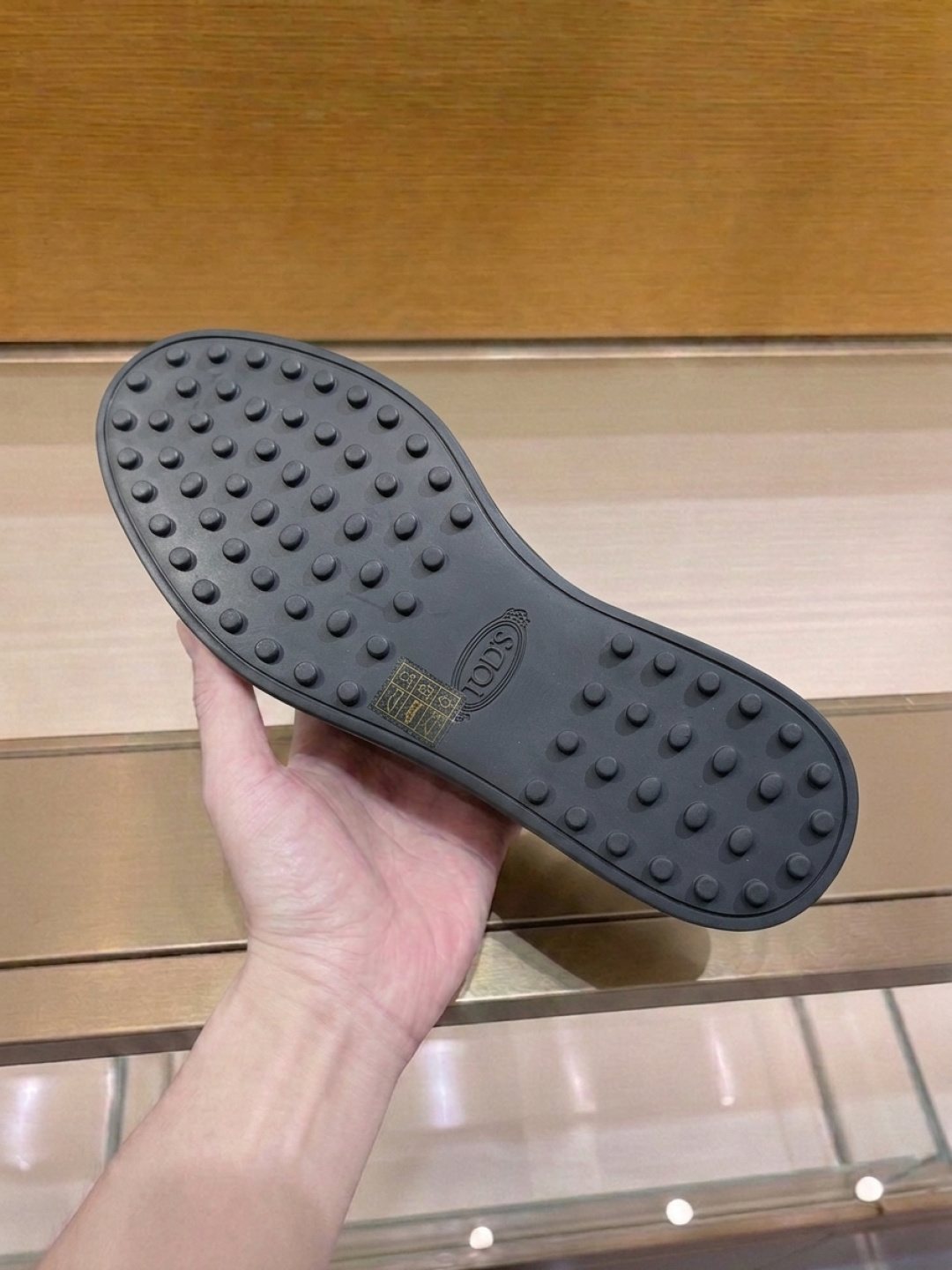 Tod's Apron-Toe Slip-On Loafers — detail