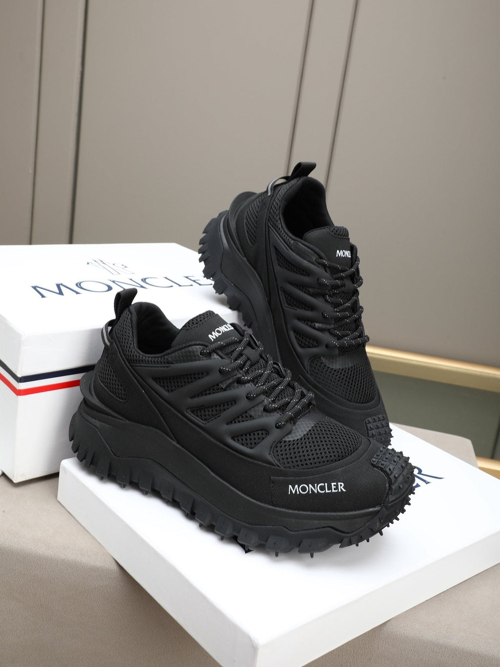 Moncler Lug-Sole Trail Sneakers — front