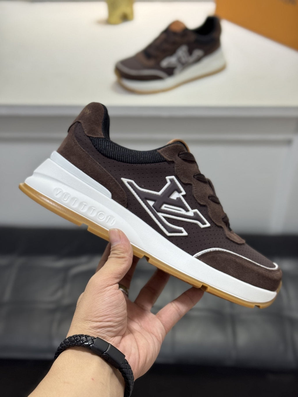 Louis Vuitton LV Panel Low-Top Sneakers — side